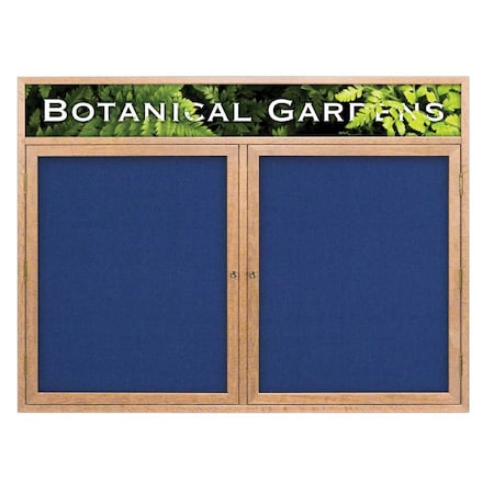 United Visual Products Open Faced Traditional Corkboard, 60x36" UV643A-SATIN-CINNABA